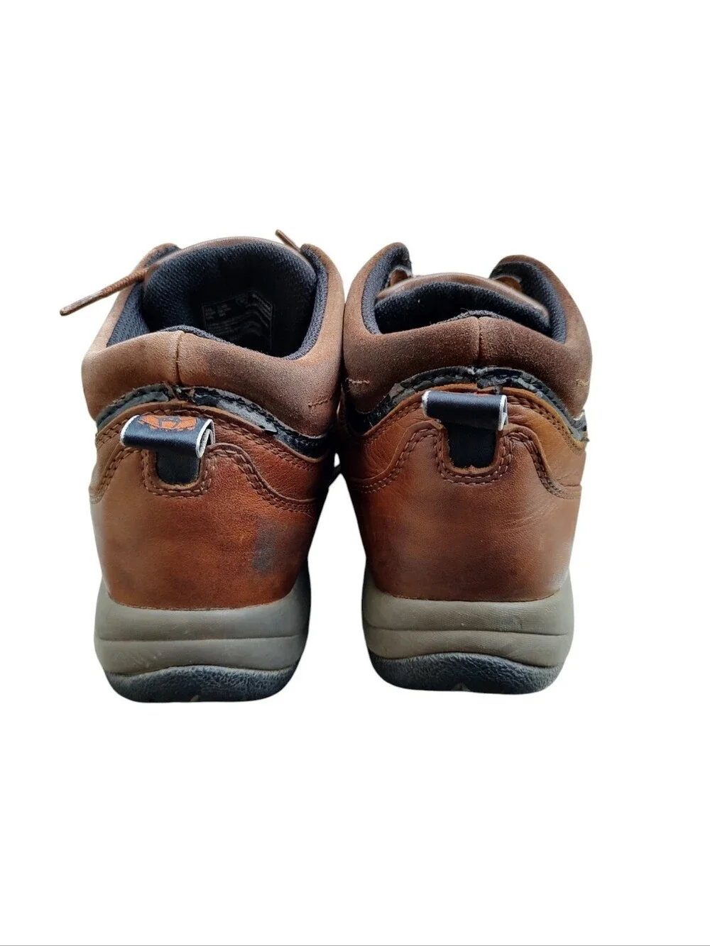 Ariat Brown Leather Lace-Up Ankle Work Boots